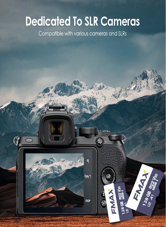 FMAX 128GB Micro SDXC Memory Card TLC Nand Design and 38MB/s Write Speed ​​Enjoy premium storage quality  - Image 3