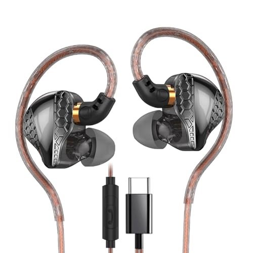 BZINK USB C Headphones for iPhone 16 15 Pro Max Plus,H89 Type C Earphones with Microphone Deep Bass Crystal Clear Sound Ear Buds,USBC Wired Earbuds for Google Pixel Galaxy S24 S23 S22 S21 S20 A53 - Image 1