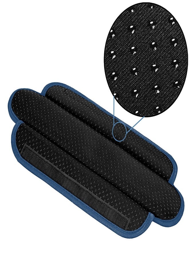 ZINZ Ultra Thick & Breathable Universal Shoulder Pad Cushion for Bag, Long & Comfort, Black&Blue - Image 3
