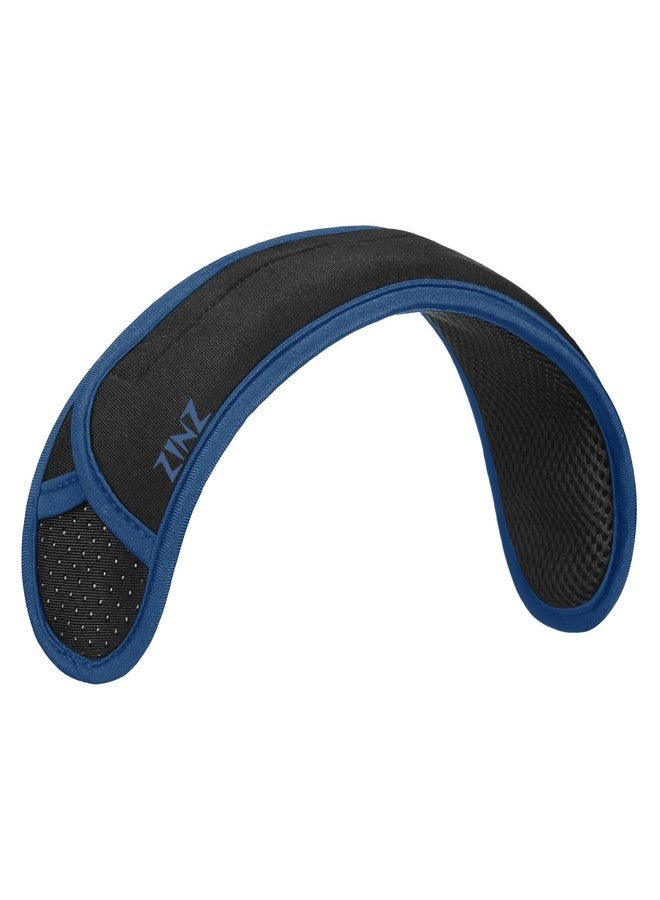 ZINZ Ultra Thick & Breathable Universal Shoulder Pad Cushion for Bag, Long & Comfort, Black&Blue - Image 1