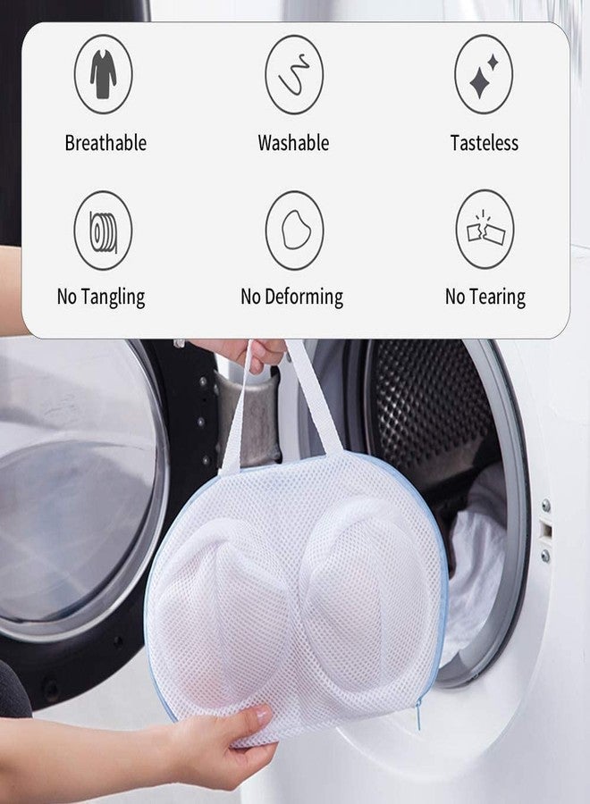 INKULTURE Honeycomb Mesh Laundry Bags For Bra Lingerie Bags | Bra Shaped | White | 01 Pcs | Fits All Cups Anti Deformation Bra Washing Bag - Image 2