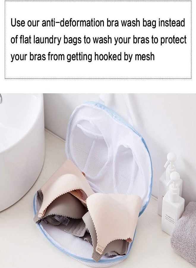 INKULTURE Honeycomb Mesh Laundry Bags For Bra Lingerie Bags | Bra Shaped | White | 01 Pcs | Fits All Cups Anti Deformation Bra Washing Bag - Image 4