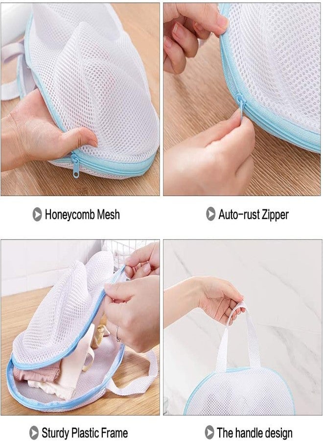 INKULTURE Honeycomb Mesh Laundry Bags For Bra Lingerie Bags | Bra Shaped | White | 01 Pcs | Fits All Cups Anti Deformation Bra Washing Bag - Image 5