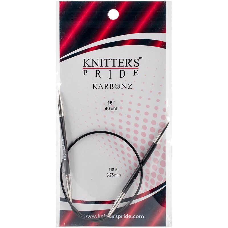 Knitter's Pride Karbonz Fixed Circular Needles 16-Size 5/3.75mm - Image 3