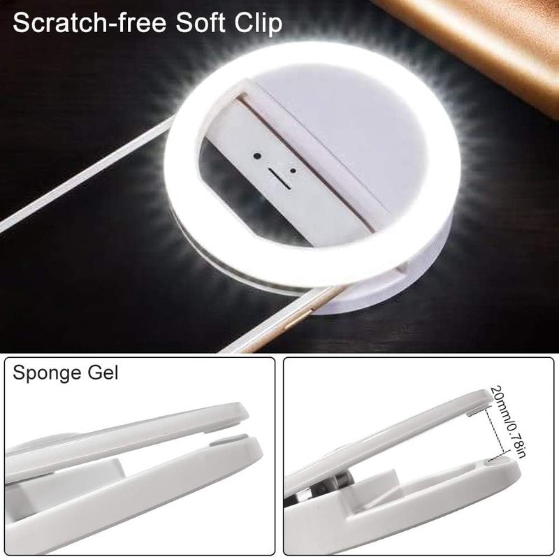 AMBLIC Soft LED Selfie Ring Light with 3 Brightness Modes & 36 LED for Video Calling, Photos, Videography, Girls Makes Up for All Smartphones & Tablets, Laptop's - Image 3
