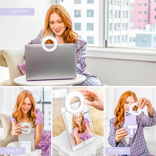 AMBLIC Soft LED Selfie Ring Light with 3 Brightness Modes & 36 LED for Video Calling, Photos, Videography, Girls Makes Up for All Smartphones & Tablets, Laptop's - Image 5
