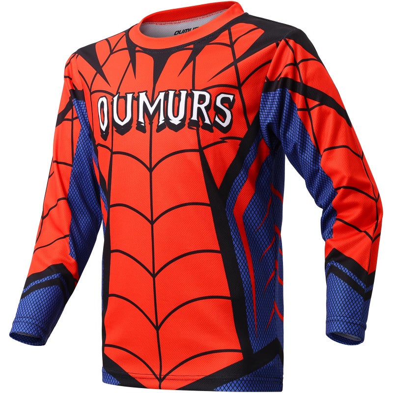 Oumurs Youth Motocross Jersey for Dirt Bike Jersey for 512 Year Olds for Motorcycle Cycling Bicycle BMX MX ATV Riding Off Road - Image 2