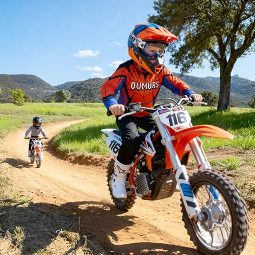 Oumurs Youth Motocross Jersey for Dirt Bike Jersey for 512 Year Olds for Motorcycle Cycling Bicycle BMX MX ATV Riding Off Road - Image 3