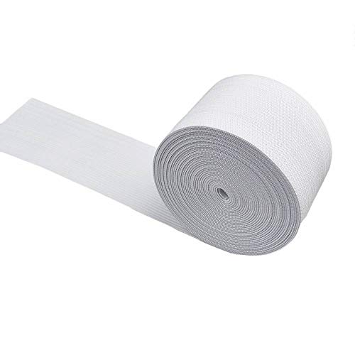 Lelines Leline's Elastic Spool, Knit Elastic Band for Sewing, 2 Inch X 5 Yard, White - Image 1