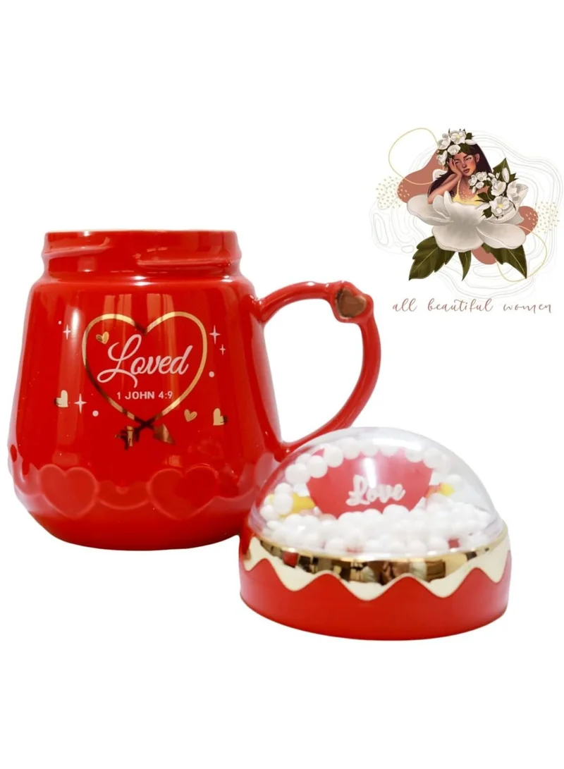 موبكوس كوب موبكوس للحب، كوب عيد الحب، كوب قهوة "أحبك"، هدايا عيد الحب لها، هدايا رومانسية للأزواج، هدايا "أحبك"، كوب عيد حب لطيف لها. هدايا رومانسية، هدايا للأزواج