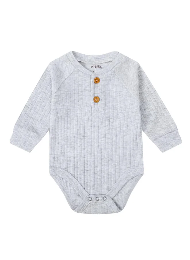 Luna & Lily 3-Piece Ribbed Bodysuit, Footed Pants and Soft Hat Set
