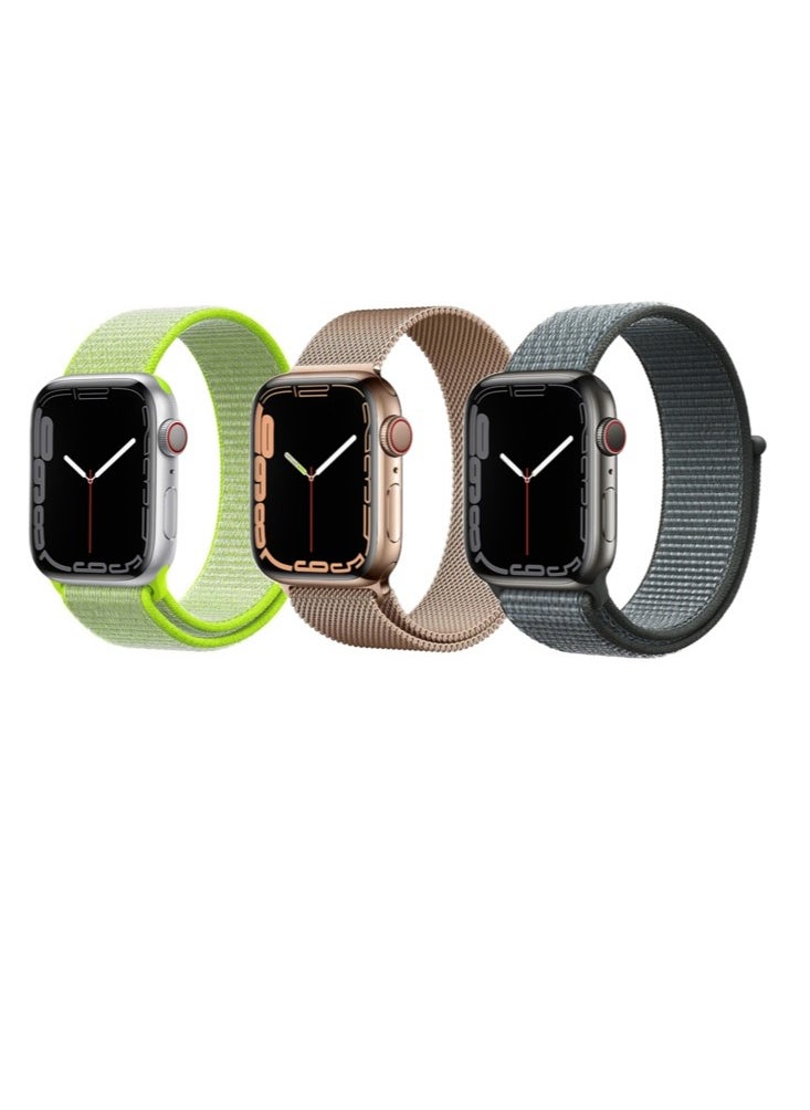 Perfii 3pcs Apple Watch Strap 42/41/40/38mm Replacement for Apple Watch Series 10/9/8/7/6/5/4/SE  - Image 1
