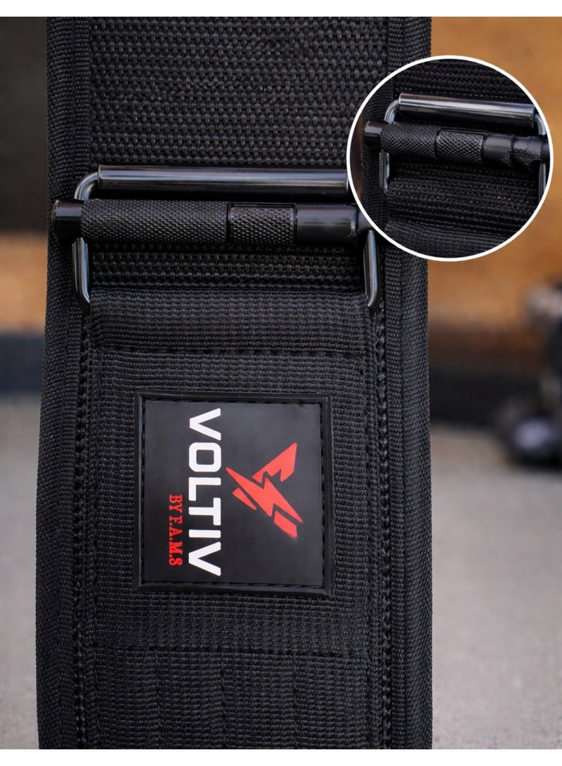 VOLTIV Weight Lifting Belt for Gym Training – Adjustable Back Support Belt for Squats, Deadlifts & Strength Training – Suitable for Most Athletes - Image 4