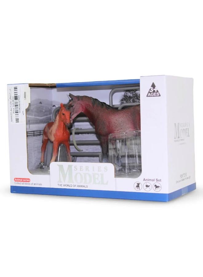 Animal Series Model – 2 Horses Figurines - Image 1