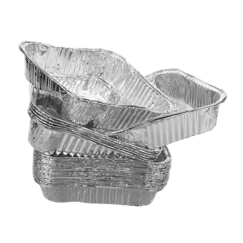 30Pcs Aluminum Foil Baking Pans Disposable Heat Resistant For Air Fryer Cooking Roasting Food Storage - Image 5