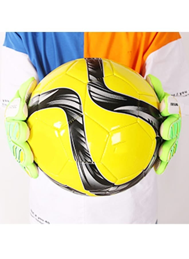 fashionhome 1-Pair Football Training Professional Goalkeeper Gloves Finger save Protection Latex Soccer Goalie Gloves for Boys Breathable Sports Gloves  - Image 3
