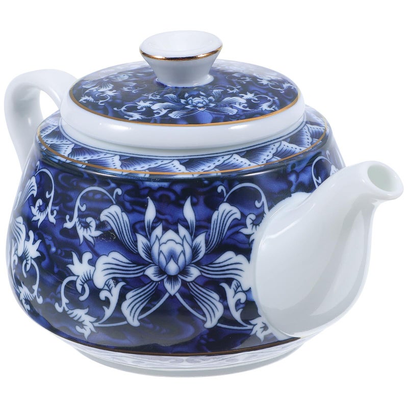 Chinese Style Ceramic Teapot with Anti scald Handle for Home Office Outdoor Use - Image 2