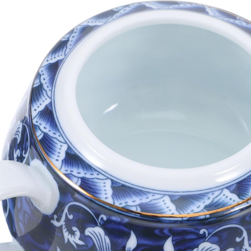 Chinese Style Ceramic Teapot with Anti scald Handle for Home Office Outdoor Use - Image 4