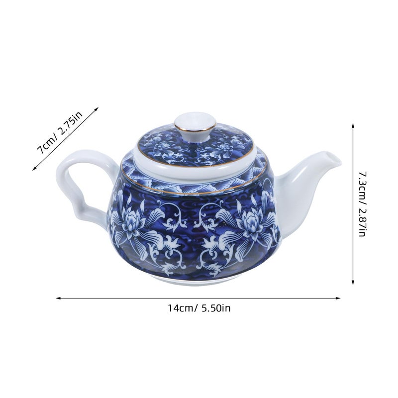 Chinese Style Ceramic Teapot with Anti scald Handle for Home Office Outdoor Use - Image 3