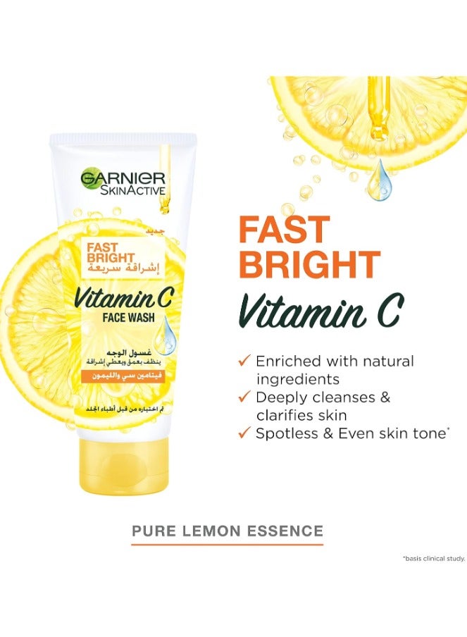 garnier Skin Active Fast Fairnes Face Wash with Pure Lemon Essence | 100ml - Image 3