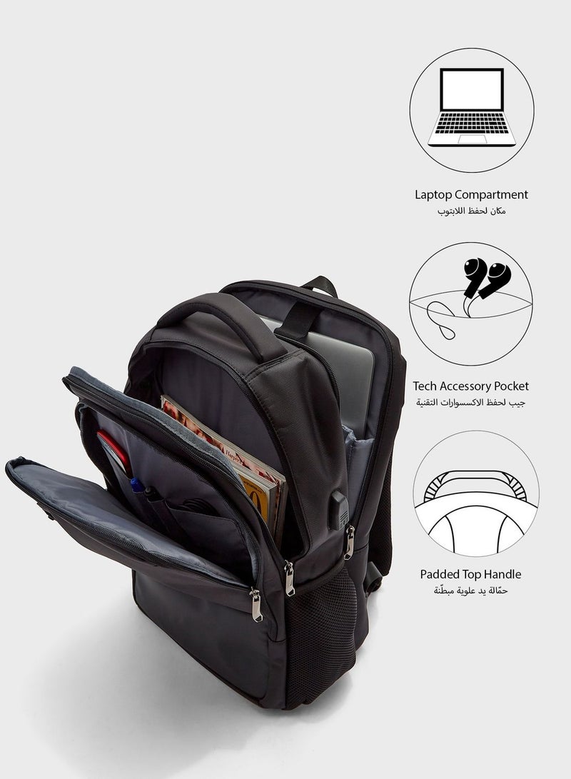 Robert Wood Premium Padded Multi Compartment Laptop Backpack  - Image 4