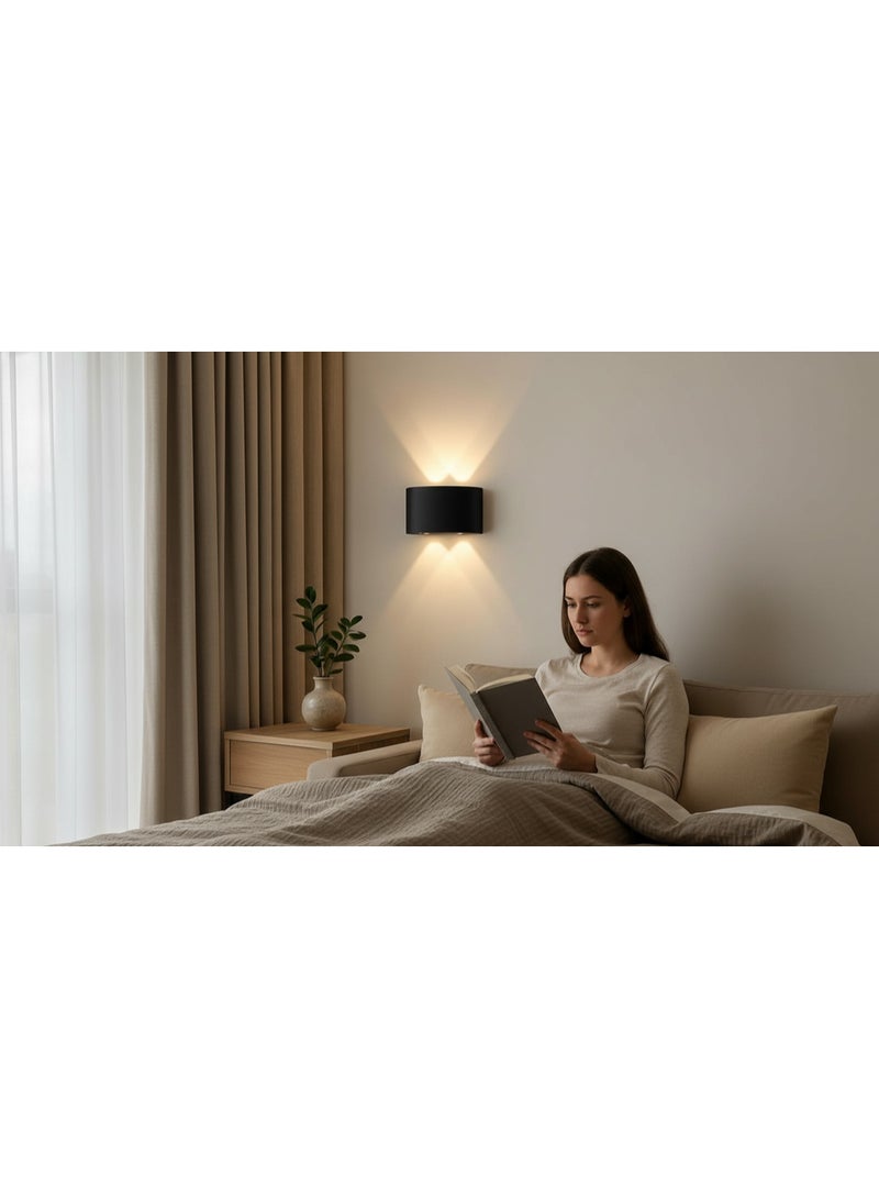نجفة شوب أبليك شادو LED مودرن إضاءة حائط عصرية مزدوجة ، خامة أكليرك قوية، موفر للطاقة - Image 5