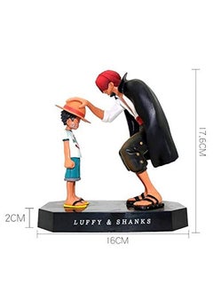 Trunkin Trunkin Monkey D Luffy (Baby) & Shanks Iconic Famous Pose Action Figure | PVC Anime Figurine Collectible Model Toy - 18 Cm  - Image 2