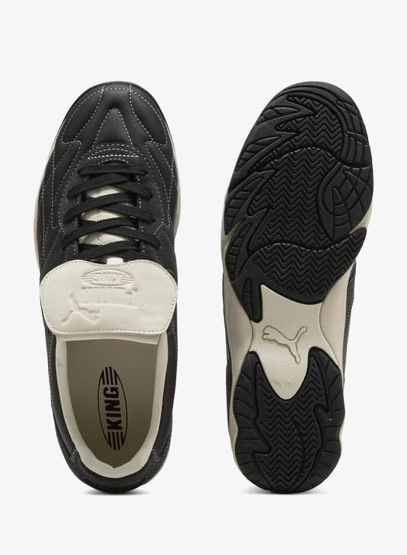 Puma PUMA Black-Frosted Ivory KING Indoor Icons Sneakers Unisex for Men | Best Price UAE