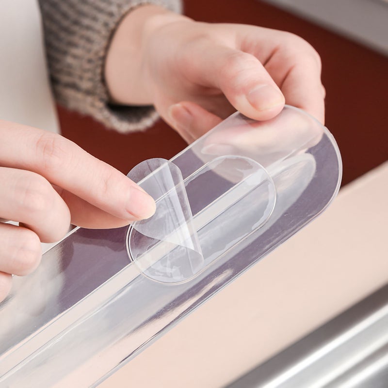 Kitchen Sink Splash Guard Reusable Strong Adhesion Plastic Sink Splatter Guard for Dishes Vegetables Washing Elegant - Image 3