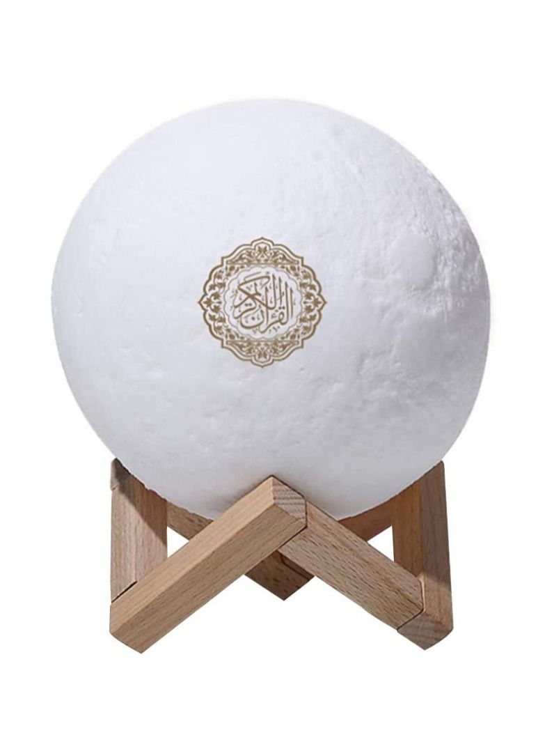 Mood Lights,Quran Touch Moon Lamp 3D Printed Moon Light Night Light with Remote Control, Lighting Reciter LED Lamp Portable Quran Bluetooth Speaker For Home Decoration,Gifts for Friendsh - Image 1
