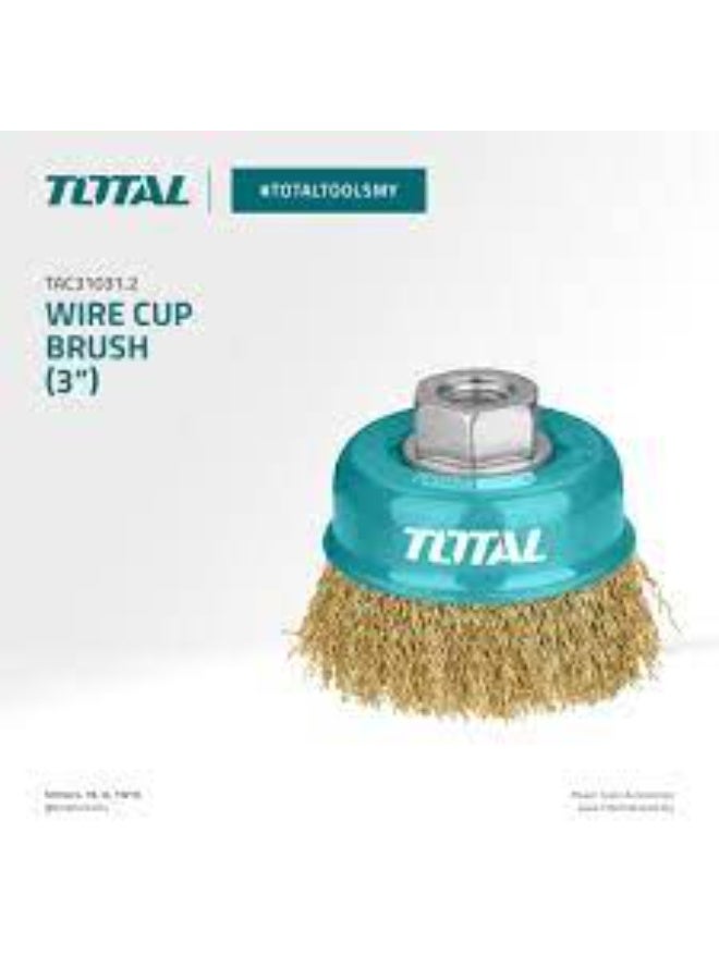 Total Wire Cup Brushes 75Mm  Tac31031