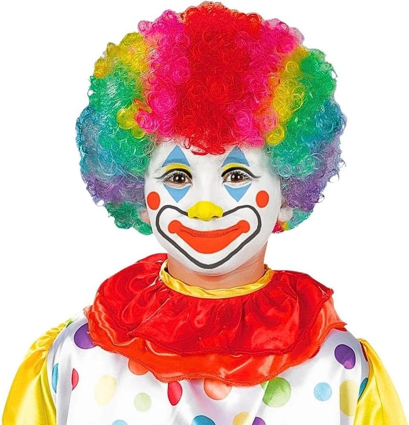 Wonka amscan 840170 Clown Costume Wig | Multicolor | 1 Pc, One Size-Child