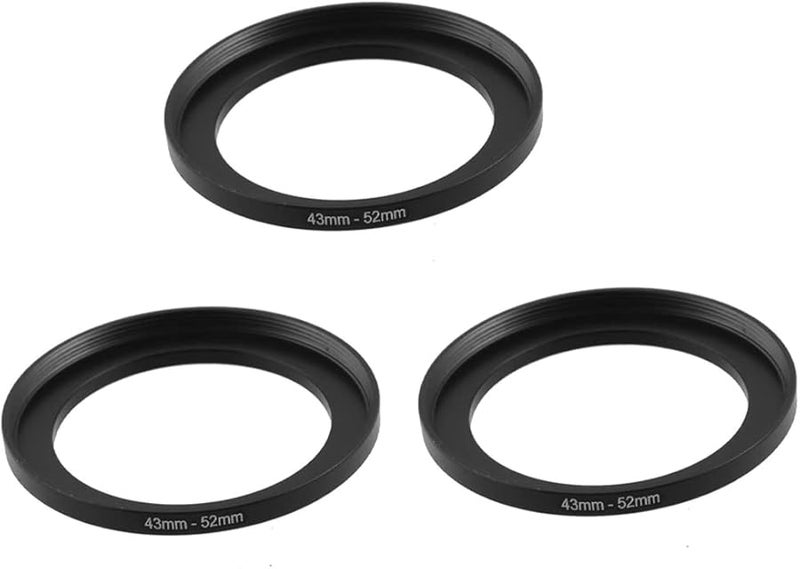 43mm to 52mm Metal Step Up Filter Ring Adapter for 3X Camera Lens Repair - Image 1