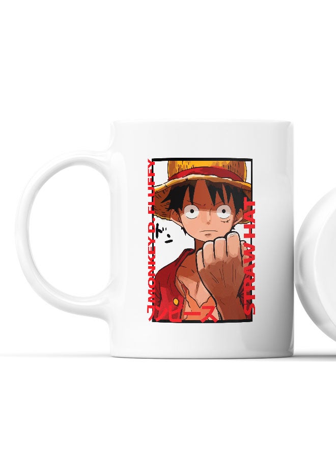 LIT One Piece Mug One Piece Mug for Coffee Fist Gift Mug Monkey D. Luffy Straw Hat-Manga Fan Gift - Image 2