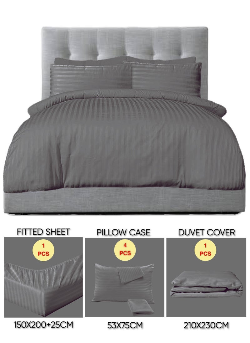 Blueberry 6 Pieces Queen Size Duvet Cover Set - Image 1