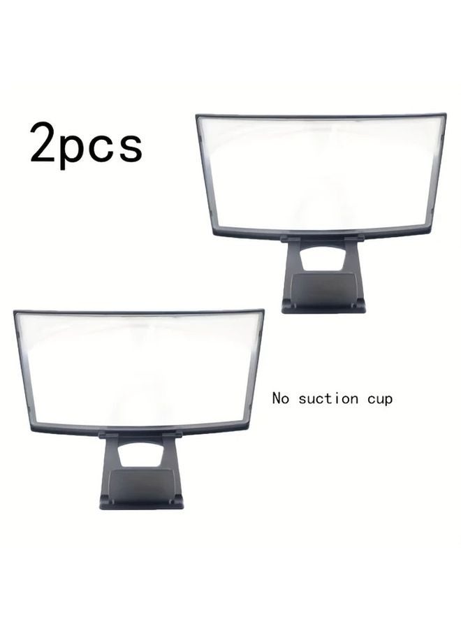 2pcs 6D HD Acrylic Phone Screen Amplifier Blue Light Protection Anti Glare Foldable Portable - Image 4