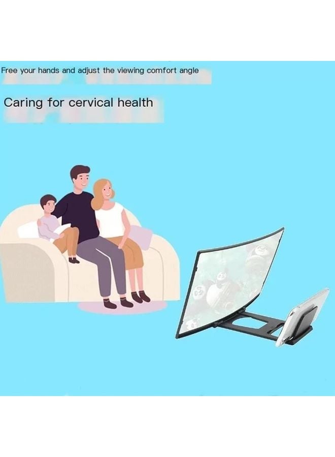 2pcs 6D HD Acrylic Phone Screen Amplifier Blue Light Protection Anti Glare Foldable Portable - Image 5