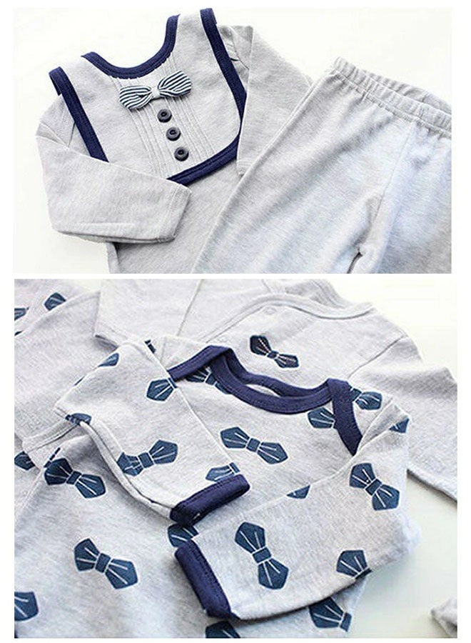 Hanayo طقم هدايا للأطفال حديثي الولادة 13 قطعة - طقم ملابس أطفال ناعمة للغاية - طقم ملابس وإكسسوارات لهدايا استحمام الأطفال حديثي الولادة - طقم هدايا للأطفال حديثي الولادة من 0-3 أشهر للبنات والأولاد (كحلي) - Image 5