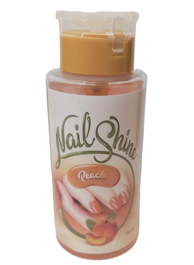 Generic Nail Shine Peach Polish Remover 250 Ml  - Image 1