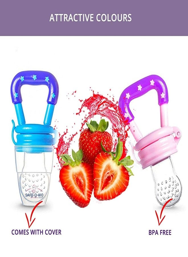 PAGHADI Baby Teether Natural Silicon Teether for Babies, Non-Toxic Food Grade, BPA-Free Silicon Fruit Nipple for Infants,Teething & Chewing Play Toys for Baby (Colour May Vary) - Image 3