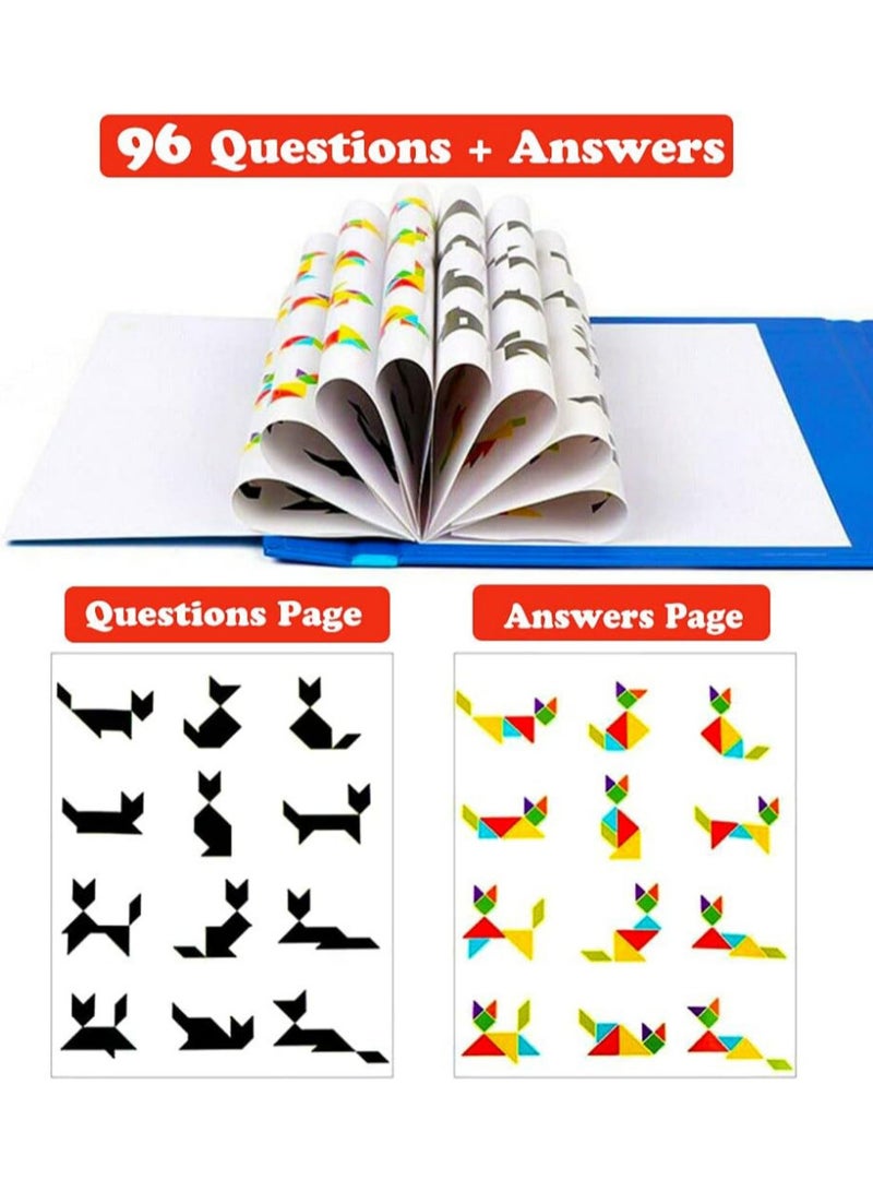Magnetic Tangram Puzzle Game for Kids – Colorful Shape Matching Toy with Challenge Booklet – Develops Logical Thinking, Imagination, Focus and Fine Motor Skills – Educational Brain Teaser for Children Ages 3+ - Image 5