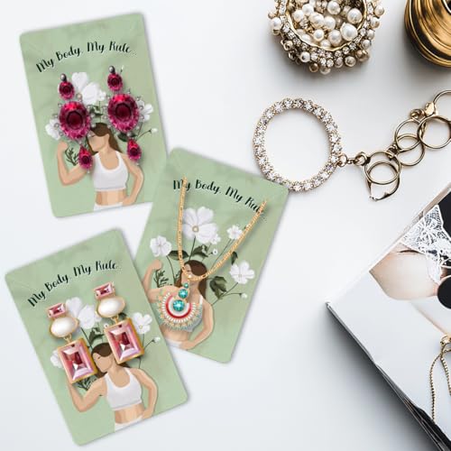 Festiko® Decorative Animated Jewellery Cards (Design 3, Pack of 1000 Pcs), Jewellery Tags for Earring & Necklace, Rectangle Display Cards For Ornaments - Image 5