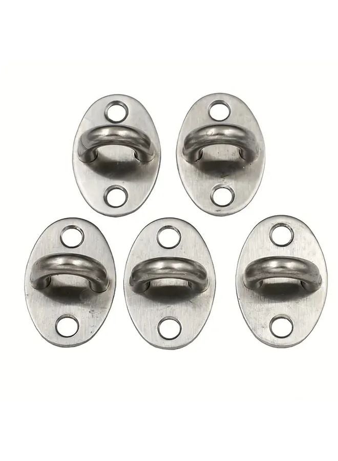 5pcs Small Stainless Steel Metal Ceiling Hook Eyes Marine U Hook - Image 2