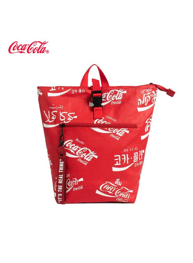 Coca-cola Classic Logo Backpack Large Capacity Casual Laptop Bag Urban Commuter Travel Business Backpack - Image 2