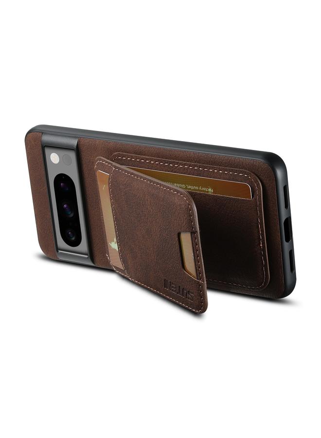 سوتين جراب لهاتف Google Pixel 7a H02 من جلد الليتشي مع حامل للبطاقات وغطاء خلفي للهاتف - Image 4