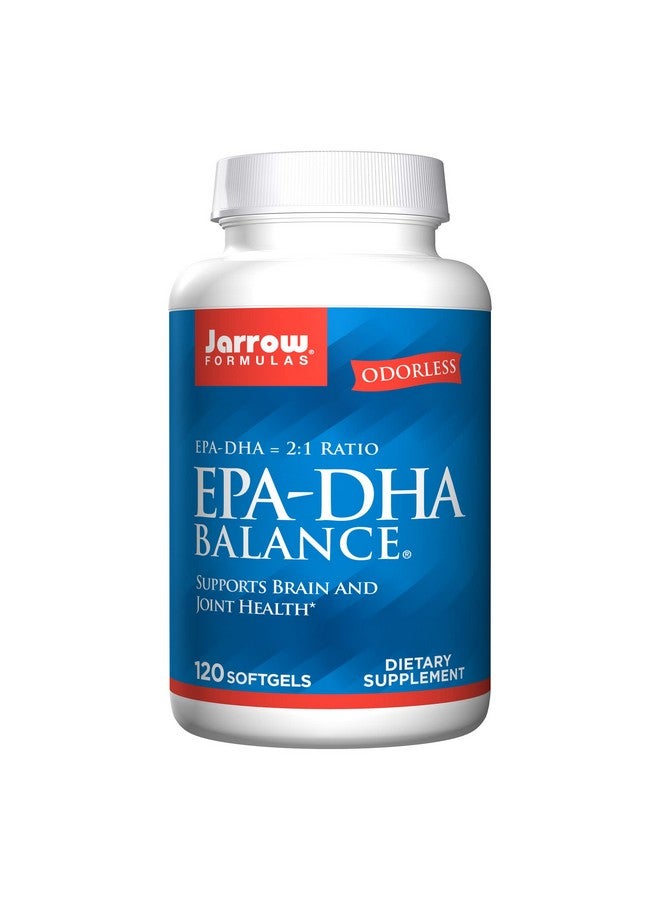 jarrow formulas Epadha Balance 600 Mg 120 Softgels 2:1 Ratio Of Epa & Dha Supplement Supports Brain & Joint Health Ultrapurified Highly Concentrated 60 Servings (Packaging May Vary) - Image 1