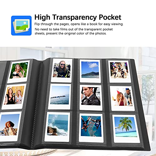 Veicevol 432 Pockets Photo Album for Fujifilm Instax Mini Camera, Polaroid Camera, for Fujifilm Instax Mini 12 11 9 40 99 90 8 7 Evo LiPlay Instant Camera, Polaroid Snap PIC-300 Z2300 Instant Camera (Black) - Image 5