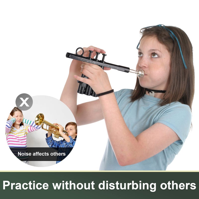 PAMPET TruTra Standard Trumpet Training Device Bb Trumpet Instrument for Student Beginner - Image 3