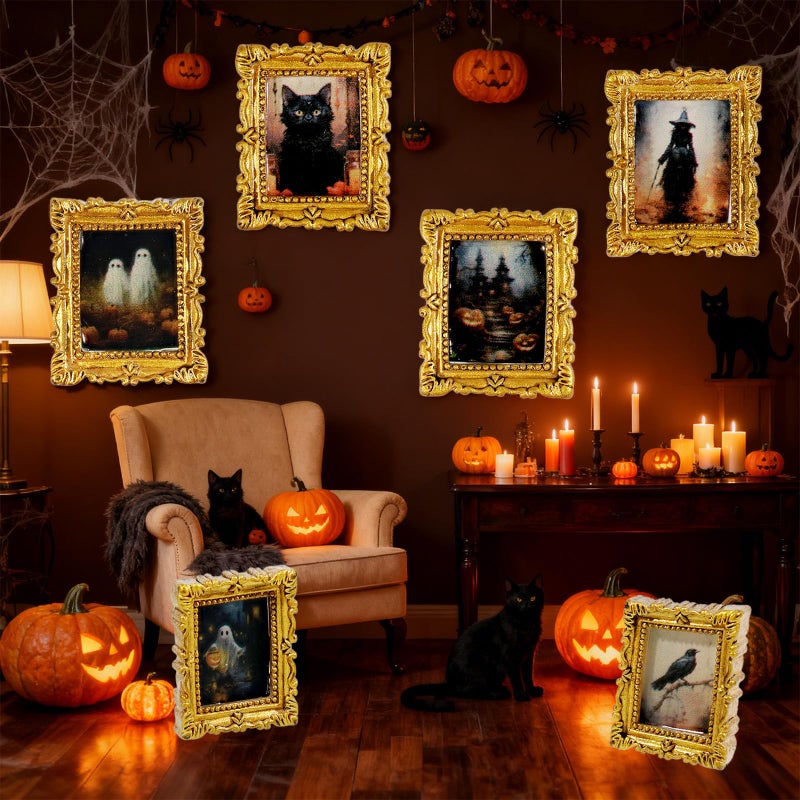 Furjane 1/12 Scale Miniature Accessories Of Magic Frames Tiny Scary Photo Frames For Diy Magic Witchy Mini House Diorama Decortion - Image 3