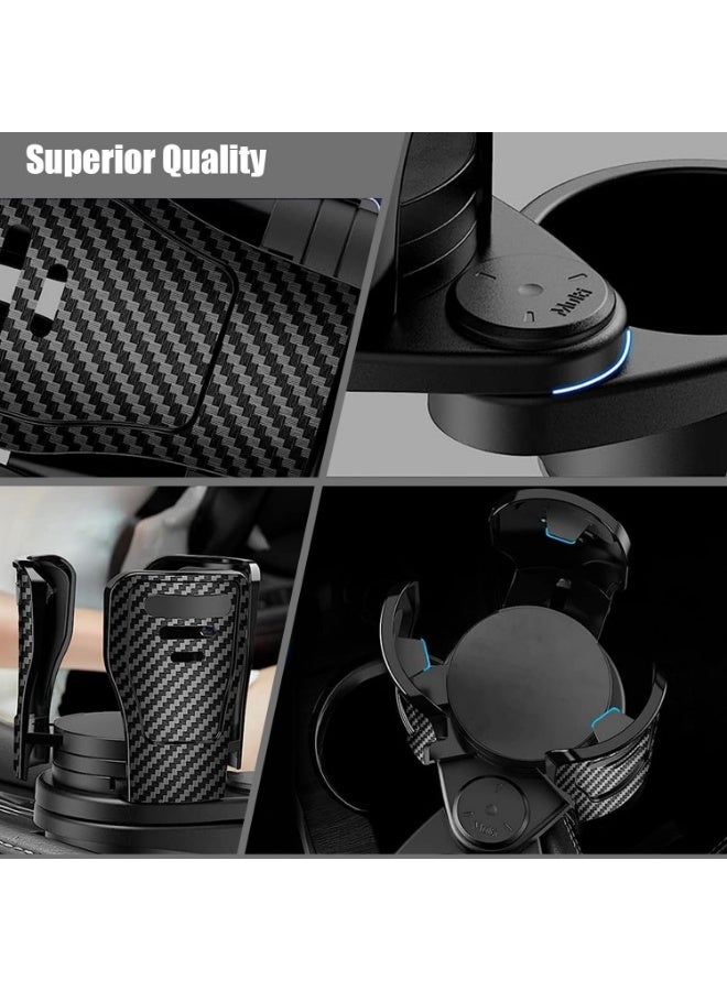 وانغبانغزي العنوان: موسع حامل الأكواب للسيارة، مثبت علب المشروبات القابل للتعديل، قاعدة قابلة للدوران 360 درجة لزجاجات القهوة والمشروبات، مع محول للاستخدام في السيارة، القارب، المقطورة - Image 3